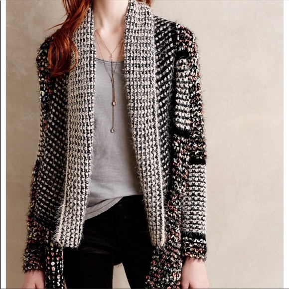 Anthropologie La Fee Verte | Eyelash Cardigan | Large Petite - Picture 10 of 10